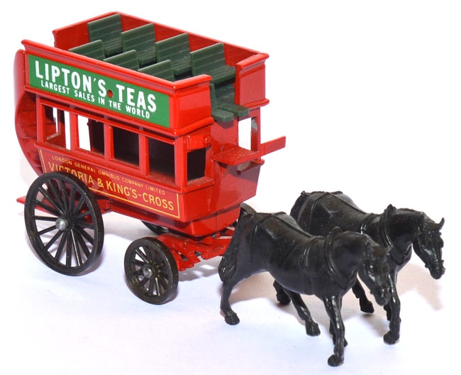 Horse Drawn Omnibus Liptons Teas rot