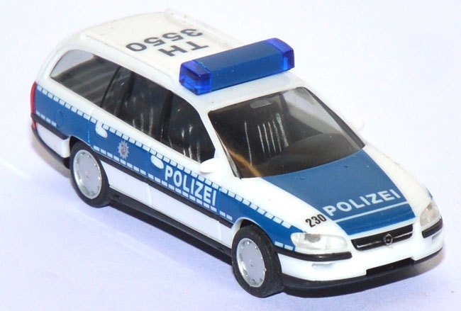 Opel Omega Caravan Polizei Thüringen blau