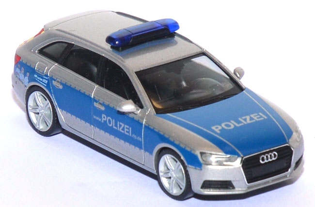 Audi A4 Avant Polizei Rheinland-Pfalz blau