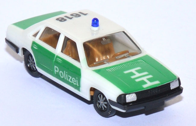 Audi 100 GL 5E Polizei Hamburg grün