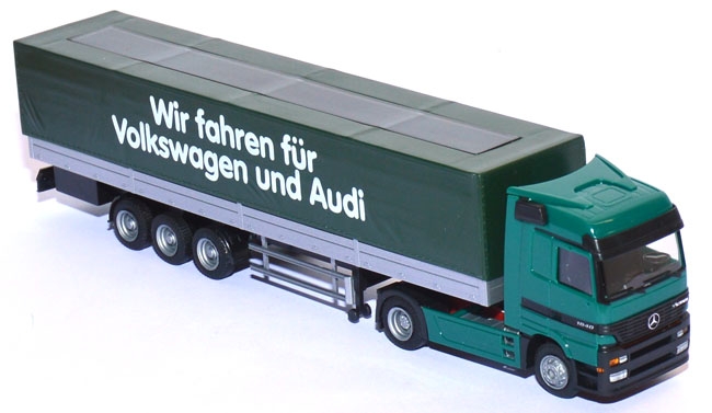 Mercedes-Benz Actros 1840 Pritschensattelzug - Wir fahren für Volkswagen und Audi