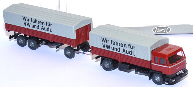 Büssing BS 16 L Pritschenlastzug Bügler VW und Audi