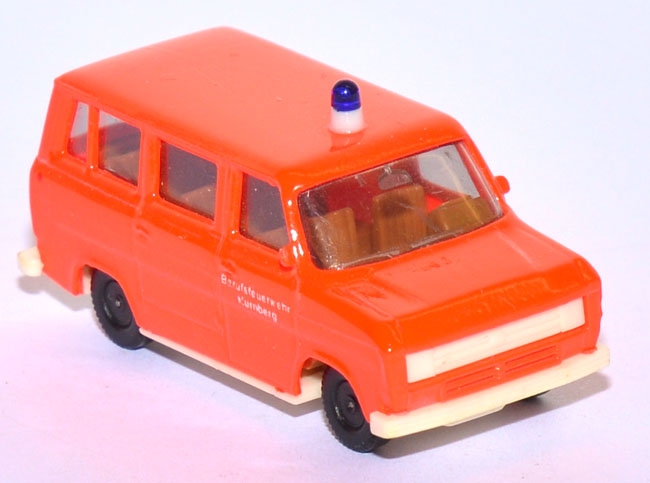 Ford Transit MK2 Bus Feuerwehr Nürnberg tagesleuchtrot