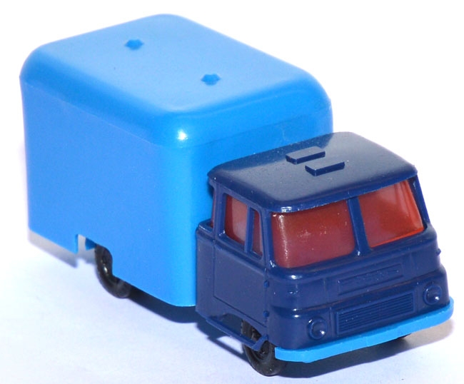 Robur LO 3000 Rundkoffer-LKW blau