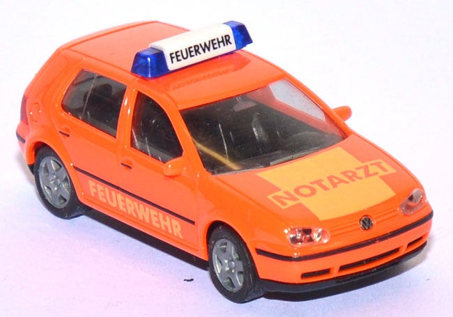 VW Golf 4 4türig Notarzt Feuerwehr leuchtrot