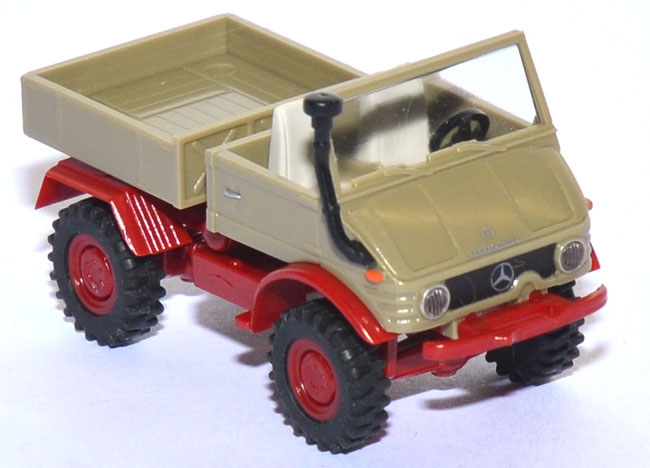 Mercedes-​Benz Unimog U 421 offen Pritsche grünbeige