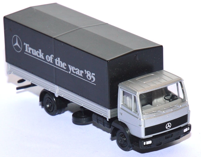 Mercedes-​Benz 814 Pritschen-​LKW Truck of the year ´85 silber