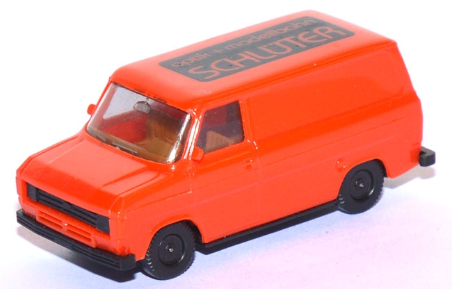 Ford Transit MK2 Kasten Schlüter rotorange