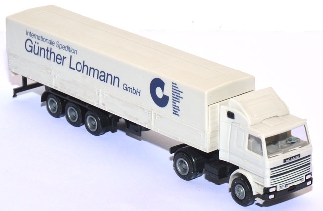 Scania 142 M Pritschensattelzug Spedition Lohmann