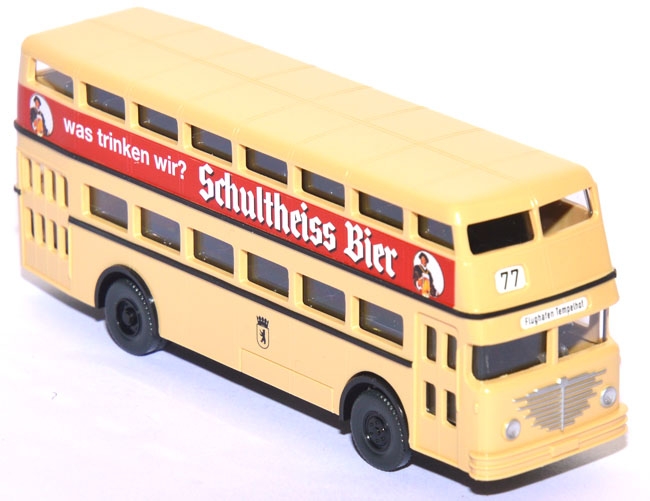 Büssing Doppeldeckerbus D2U Schultheiss Bier Berlin
