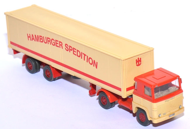 Scania 111 LB Koffersattelzug Hamburger Spedition