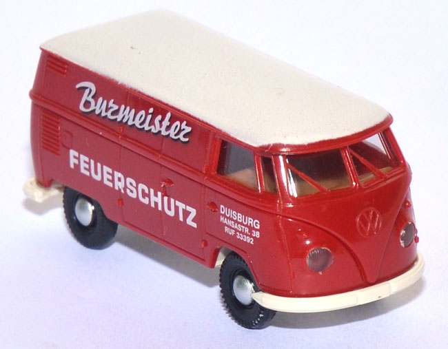 VW T1 Kasten Burmeister Feuerschutz rot