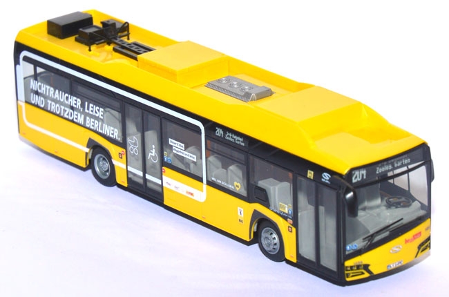 Solaris Urbino 12 14 electric Elektro-​Stadtbus BVG gelb