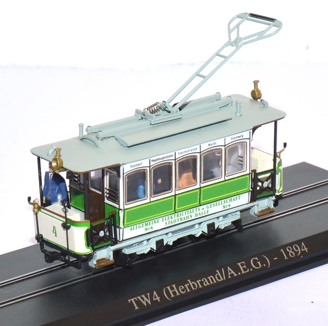 Straßenbahn TW4 (Herbrand / A.E.G.) Halle #4  1894