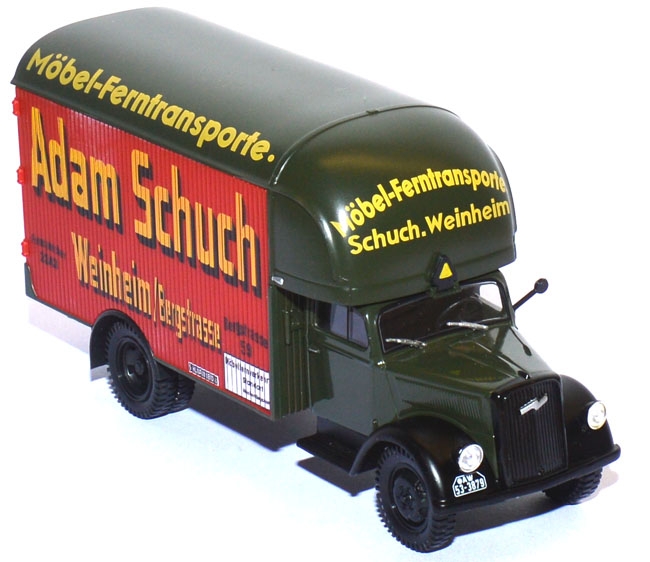 Opel Blitz Dreitonnen-LKW Möbelkoffer 1:43