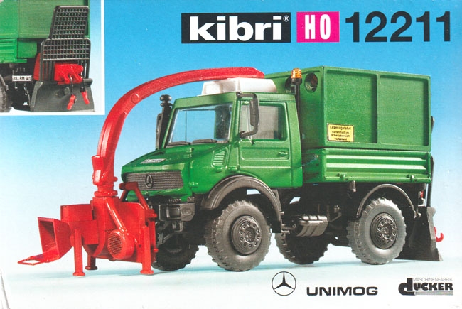 Mercedes-Benz Unimog U 2400 mit Holzhäcksler u. Winde - Bausatz