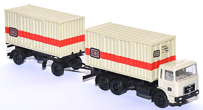 MAN F8 Containerlastzug 2 x 20 ft DB