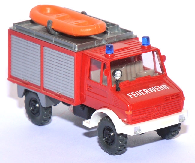 Mercedes-​​​​Benz Unimog U 1300 L TLF 8/18 Feuerwehr rot