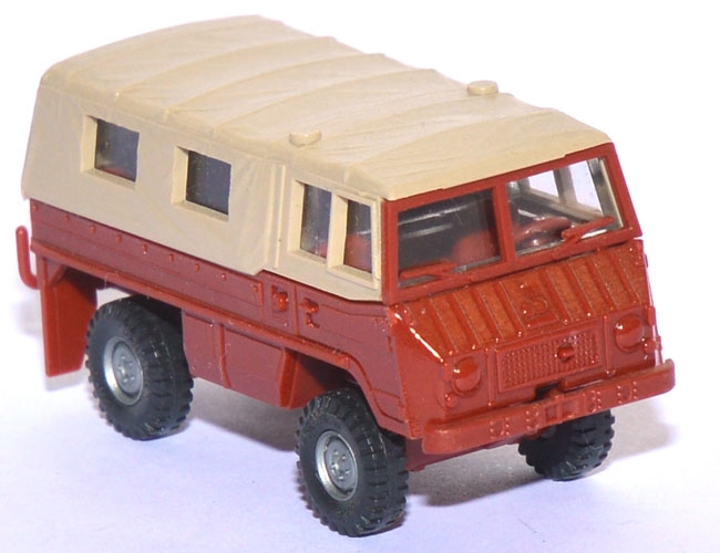 Pinzgauer 710 M Steyr-​Buch 4x4 mit Plane rotbraun