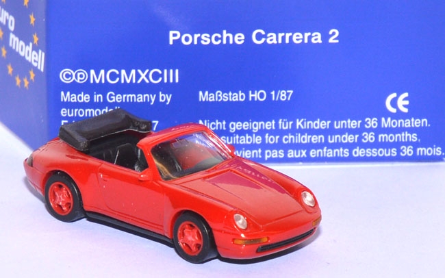 Porsche Carrera 2 offen rot