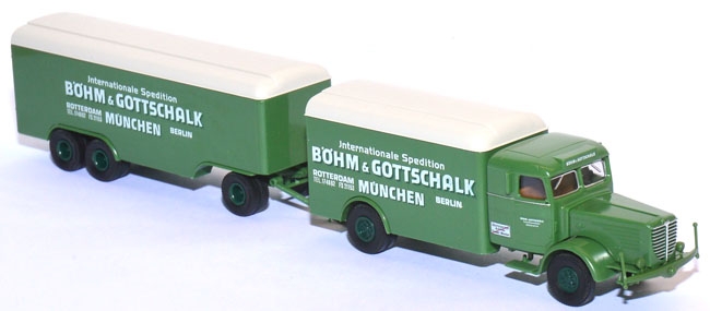 Büssing 8000 Kofferlastzug Spedition Böhm & Gottschalk München