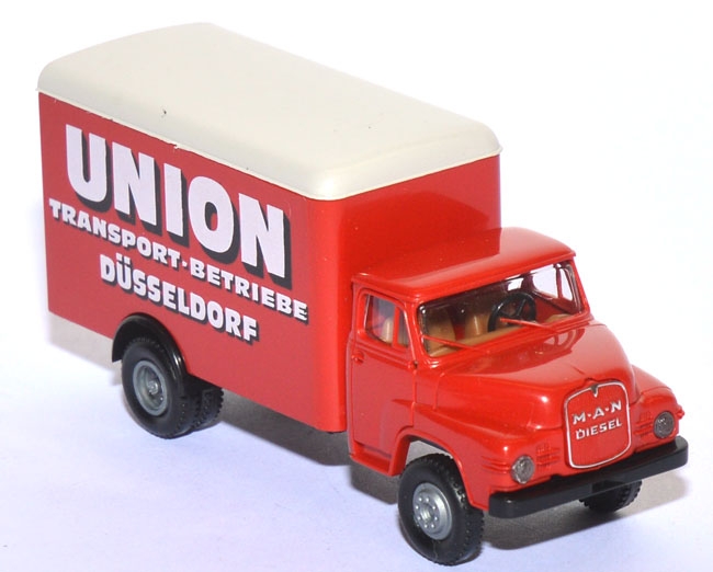 MAN 415 Kurzhauber Koffer-​LKW Union Transport-​Betriebe