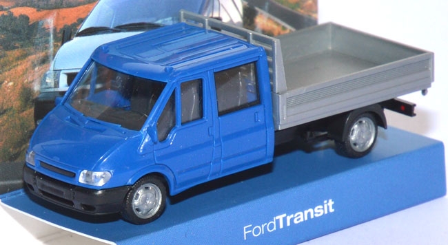 Ford Transit DoKa Pritsche blau