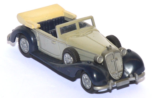 Horch 853 A Cabrio offen hellolivgrün