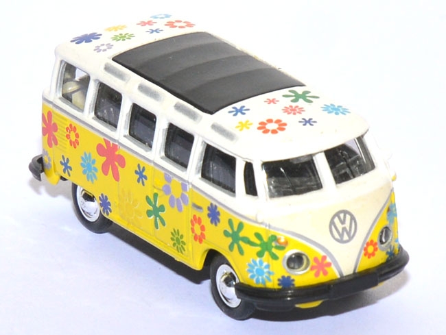 VW T1 Bus Samba Hippie Flower Power