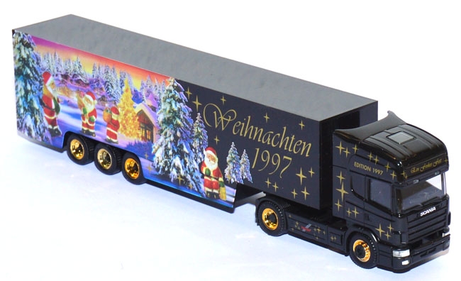 Scania 144 Topline Koffersattelzug Weihnachten 1997