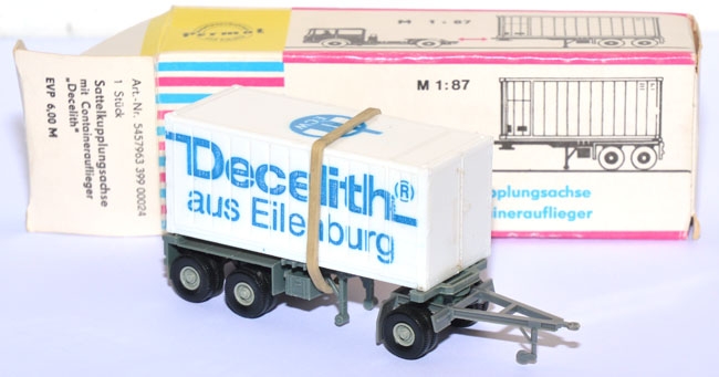 SKA mit Containerauflieger 20 ft Container Decelith