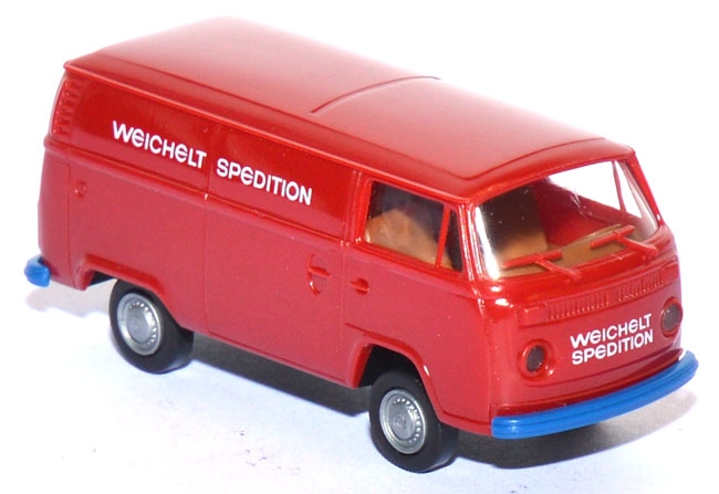 VW T2 Kasten Spedition Weichelt rubinrot