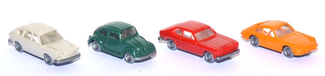 Set 4 PKW - VW, Porsche, Ford 1:160