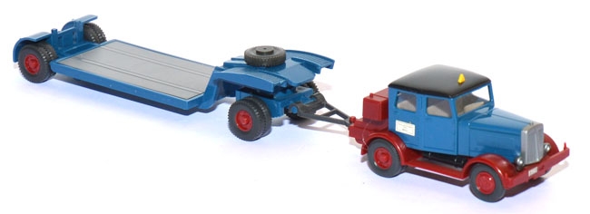 Hanomag ST 100 Tiefladezug capriblau