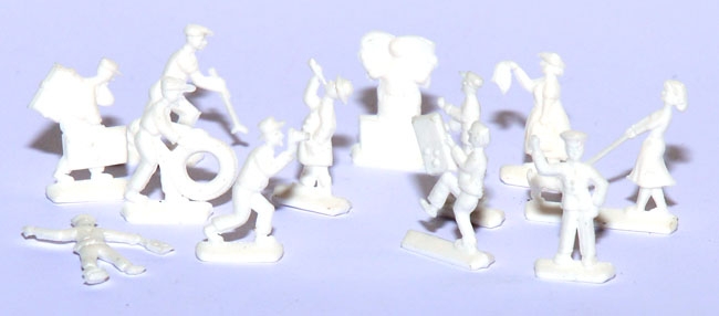 Verschiedene Figuren weiß