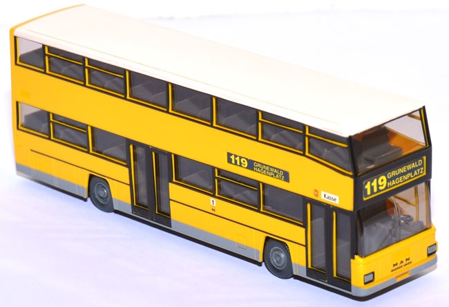 MAN D 89 Doppeldeckerbus #119 Grunewald kadmiumgelb