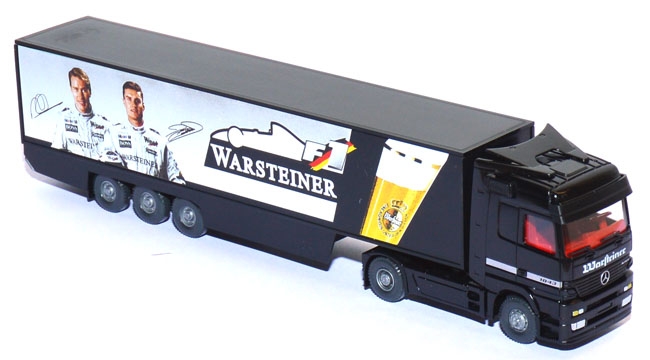 Mercedes-​Benz Actros Koffersattelzug Warsteiner F1-​Team