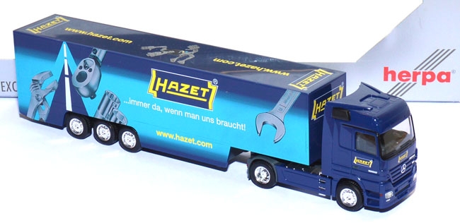Mercedes-Benz Actros LH Eurokoffer-Sattelzug Hazet