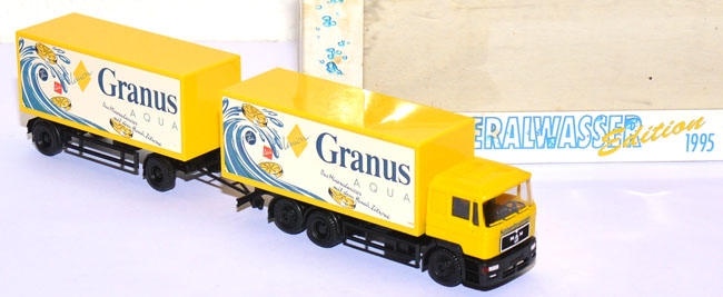MAN F2000 Getränkekoffer-Lastzug Granus Kaiserbrunnen