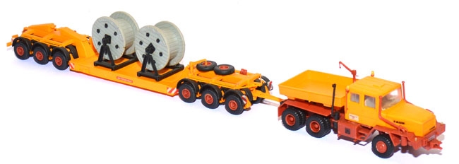 Faun HZ 36 40/45 Schwerlast-Zugmaschine mit Scheuerle Tieflader