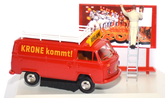VW T2 Kasten Circus Krone Reklame - Krone kommt!