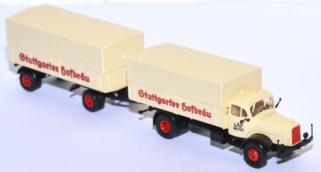 Mercedes-Benz L 5000 Pritschen-Lastzug Stuttgarter Hofbräu