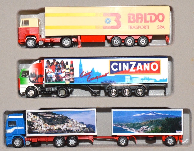 Set Edition Europa Italien Scania / Volvo 3 Stück
