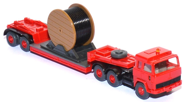 Magirus 235 D 22 FS Tiefladesattelzug rot