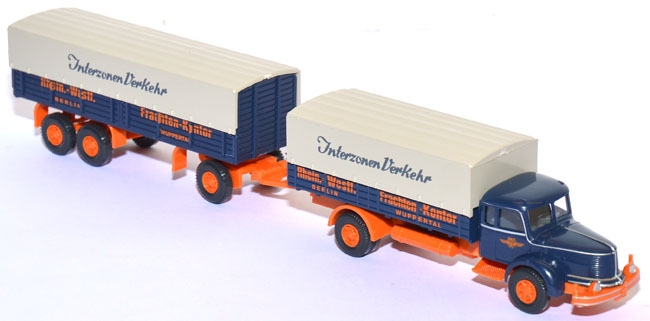Krupp Titan Pritschenlastzug Interzonen Verkehr