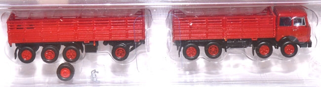 Fiat 691 Millepiedi Pritschenlastzug rot