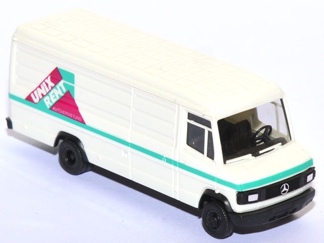 Mercedes-​Benz 607 D Kasten Unix Rent Autovermietung