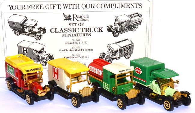 Set of Classc Truck Miniatures