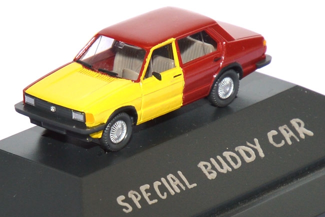 VW Jetta 1 rubinrot / gelb