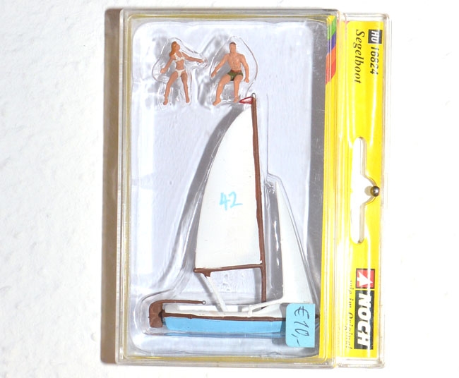 Segelboot mit 2 Figuren